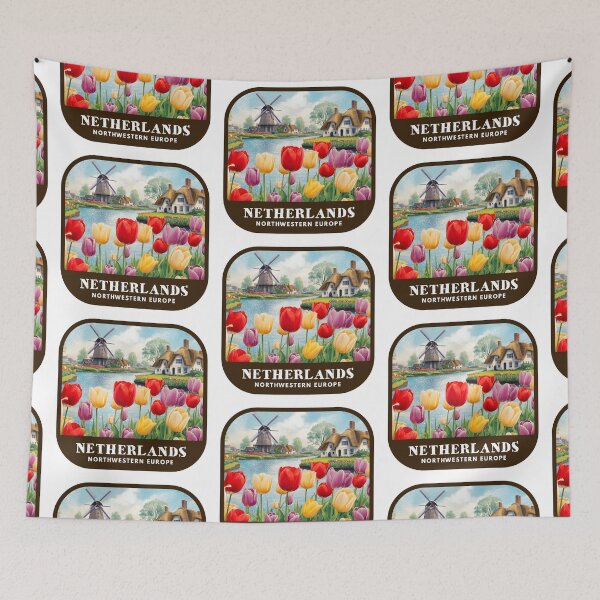 Item preview, Visit Netherlands (Travel Destination) designed and sold by RabbitK.