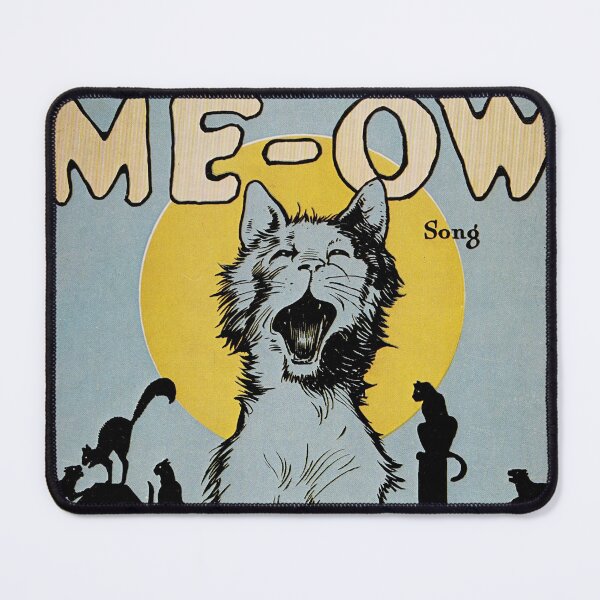 Item preview, Vintage retro advert featuring a cat for song Meow designed and sold by colliophoto.