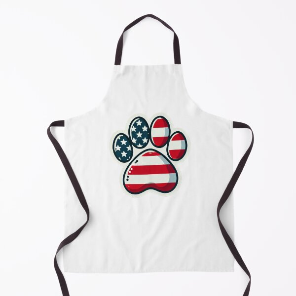 Item preview, American flag dog paw designed and sold by MellowPeach.