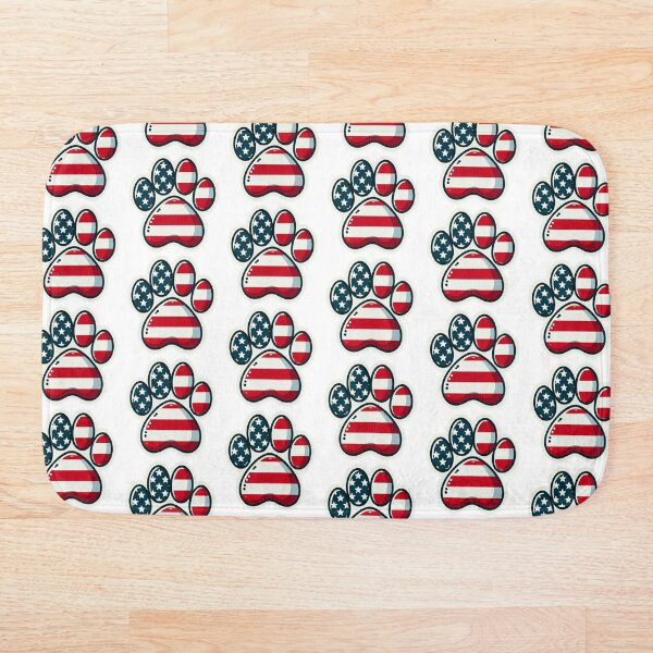 Item preview, American flag dog paw designed and sold by MellowPeach.