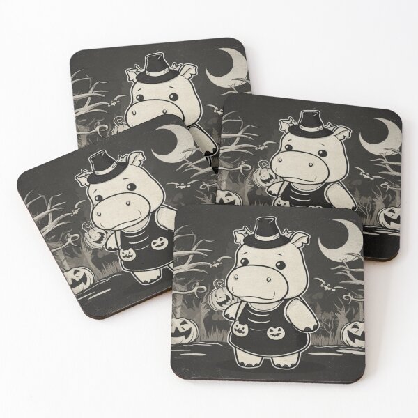 Item preview, Cute Halloween Hippo Kawaii Style designed and sold by NeatThingLover.
