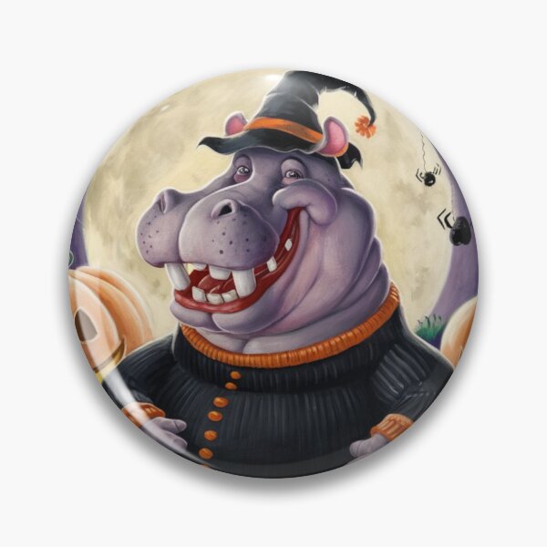 Item preview, Halloween Kawaii Hippo Delight designed and sold by NeatThingLover.