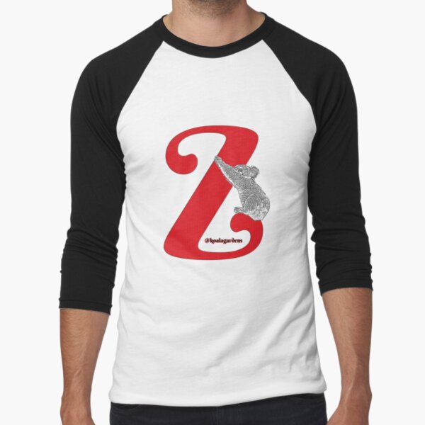 Z is for koala Baseball ¾ Sleeve T-Shirt