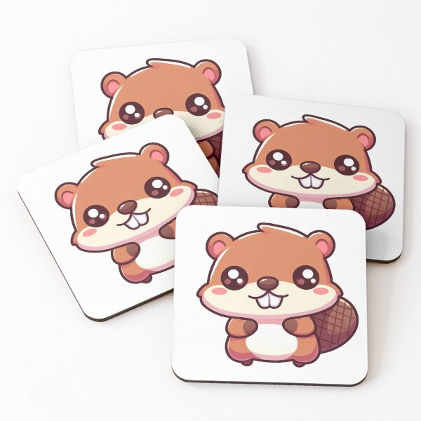 Item preview, Charming Kawaii Beaver designed and sold by istoriadesign.