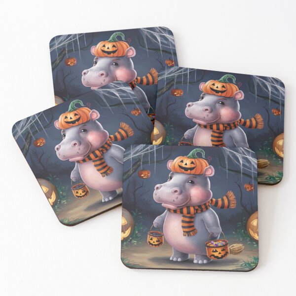 Item preview, Halloween Kawaii Hippo Cutie designed and sold by NeatThingLover.