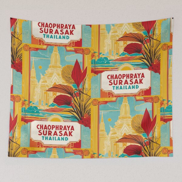 Item preview, Chaophraya Surasak Thailand Vintage Travel Tourism  designed and sold by TravelersGems.