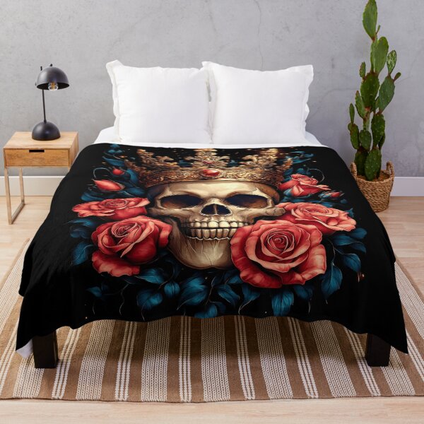 Item preview, Royal Skull Surrounded by Roses and Majesty designed and sold by Vinson-MFG.