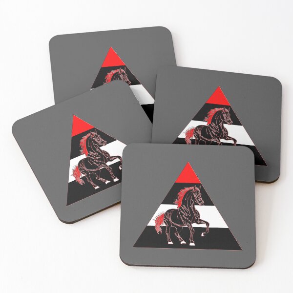 Item preview, Dynamic Black and Red Horse Illustration designed and sold by 4rpixs.
