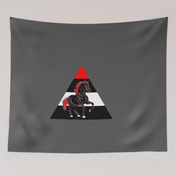 Item preview, Dynamic Black and Red Horse Illustration designed and sold by 4rpixs.