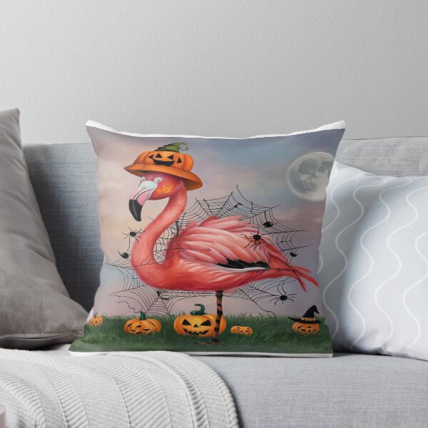 Item preview, Flamingo in Halloween Outfit designed and sold by NeatThingLover.