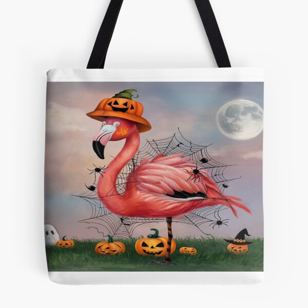 Item preview, Flamingo in Halloween Outfit designed and sold by NeatThingLover.