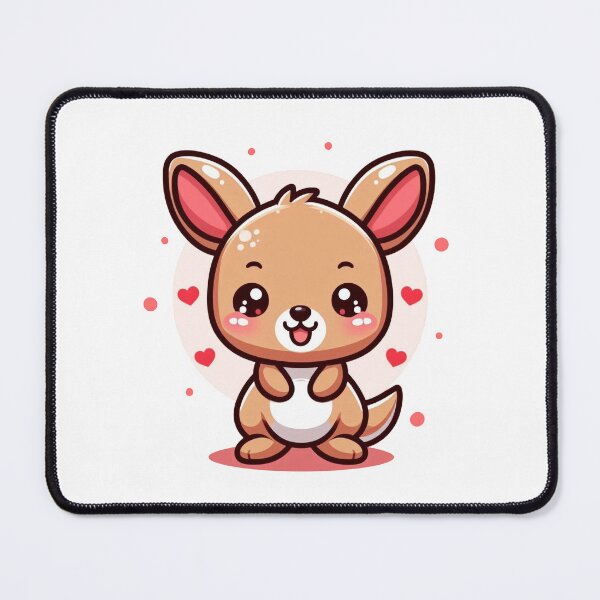Item preview, Charming Kawaii Kangaroo with Heart designed and sold by istoriadesign.