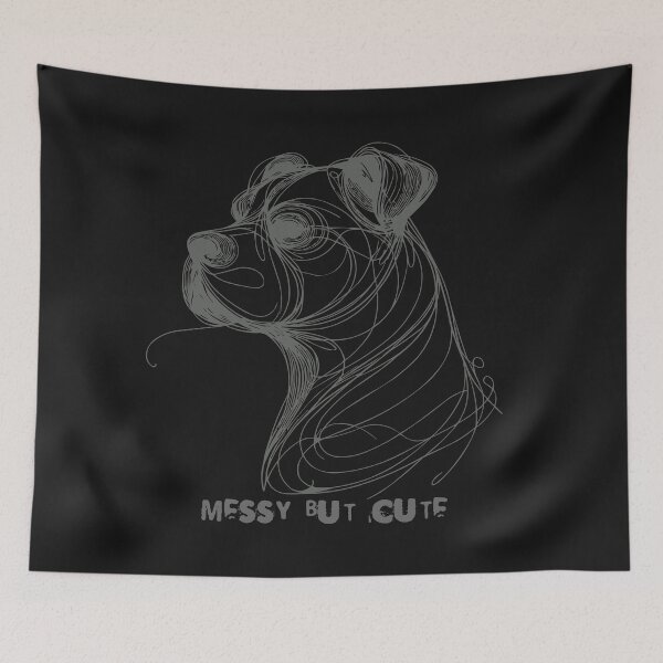Item preview, Messy but Cute - Abstract Scribble Dog designed and sold by RebeccaRe.