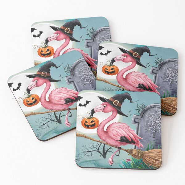 Item preview, Cute Halloween Flamingo Kawaii Style designed and sold by NeatThingLover.