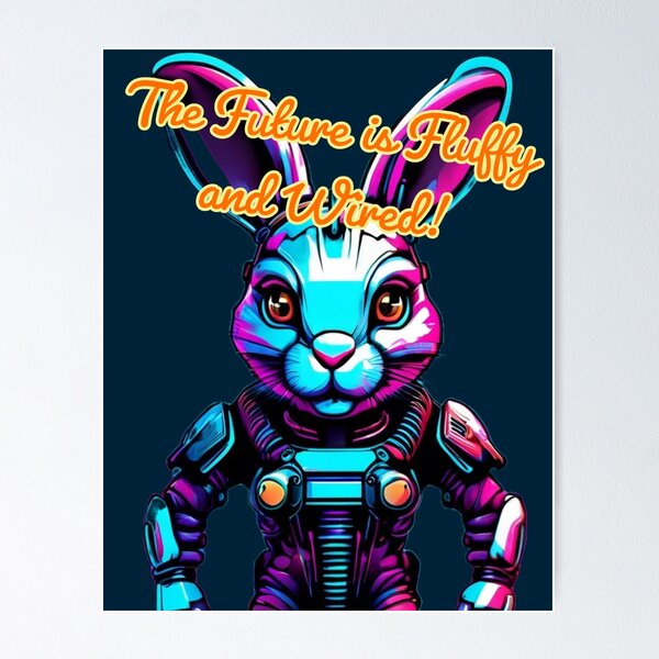 Item preview, The Future is Fluffy and Wired designed and sold by DesignPrePress.