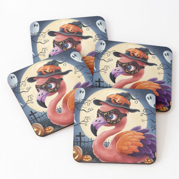 Item preview, Halloween Kawaii Flamingo Delight designed and sold by NeatThingLover.