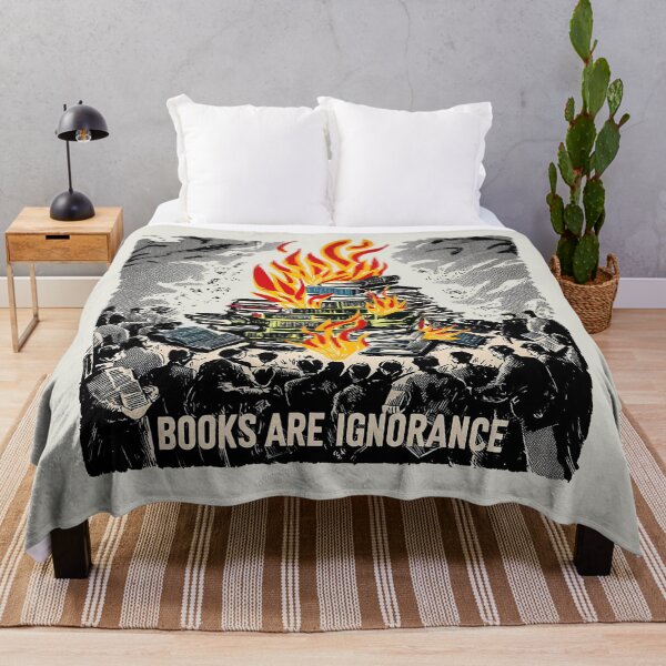 Item preview, Books Are Ignorance: Dystopian Art designed and sold by 3MillsDesign.