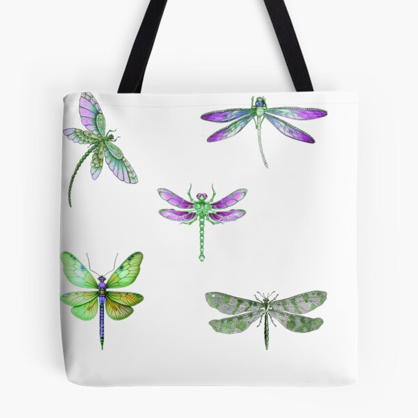 Item preview, colorful Dragon fly sticker golden designed and sold by WEShop23.