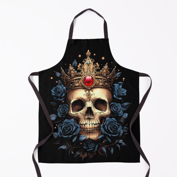 Item preview, Regal Skull with Ornate Crown and Black Roses designed and sold by Vinson-MFG.