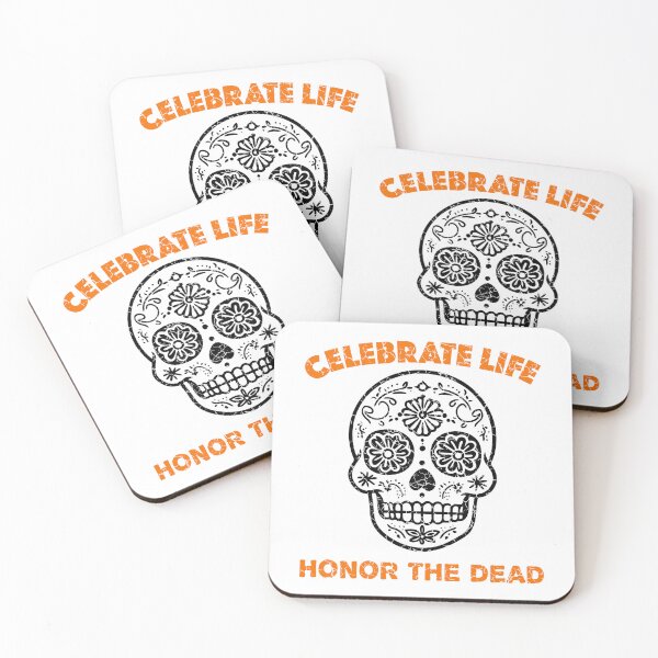 Item preview, Sugar Skull (Distressed with Orange Lettering) designed and sold by VelvetRoom.