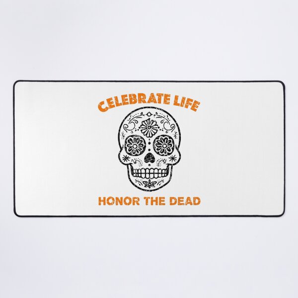 Item preview, Sugar Skull (Distressed with Orange Lettering) designed and sold by VelvetRoom.