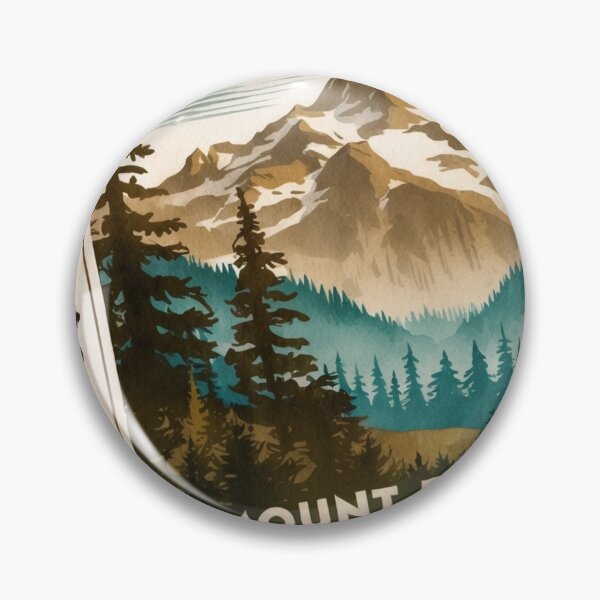 Item preview, Mount Rainier National Park Postcard Vintage Retro Travel designed and sold by TravelPostcardGems.