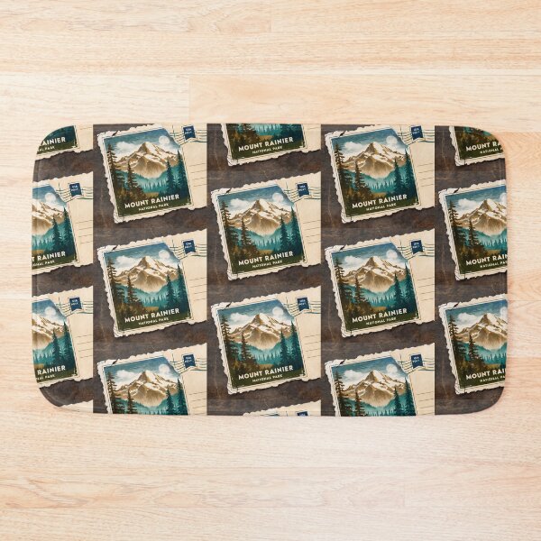 Item preview, Mount Rainier National Park Postcard Vintage Retro Travel designed and sold by TravelPostcardGems.