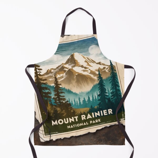 Item preview, Mount Rainier National Park Postcard Vintage Retro Travel designed and sold by TravelPostcardGems.