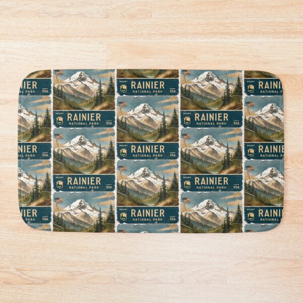 Item preview, Mount Rainier National Park Postcard Vintage Retro Travel designed and sold by TravelPostcardGems.