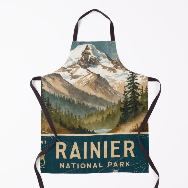 Item preview, Mount Rainier National Park Postcard Vintage Retro Travel designed and sold by TravelPostcardGems.