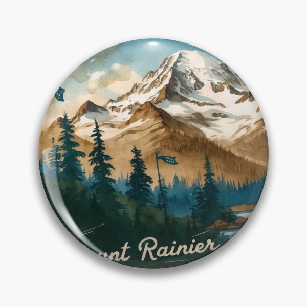 Item preview, Mount Rainier National Park Postcard Vintage Retro Travel designed and sold by TravelPostcardGems.