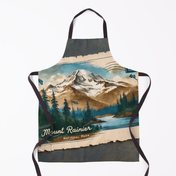 Item preview, Mount Rainier National Park Postcard Vintage Retro Travel designed and sold by TravelPostcardGems.