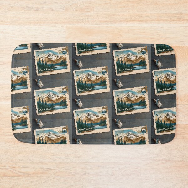 Item preview, Mount Rainier National Park Postcard Vintage Retro Travel designed and sold by TravelPostcardGems.