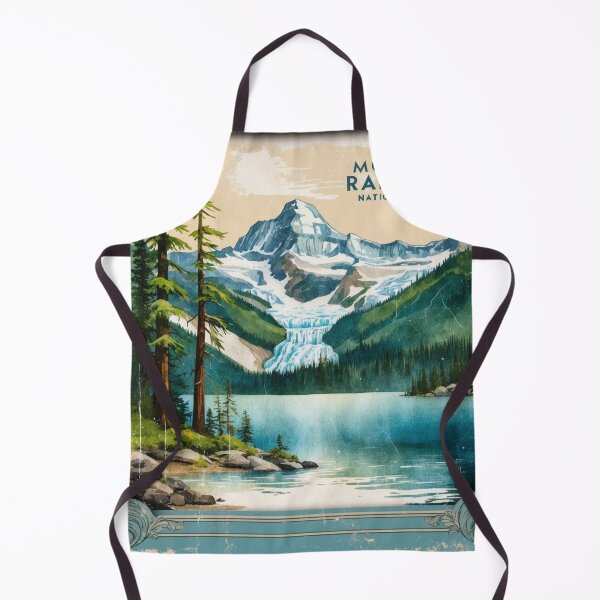 Item preview, Mount Rainier National Park Postcard Vintage Retro Travel designed and sold by TravelPostcardGems.