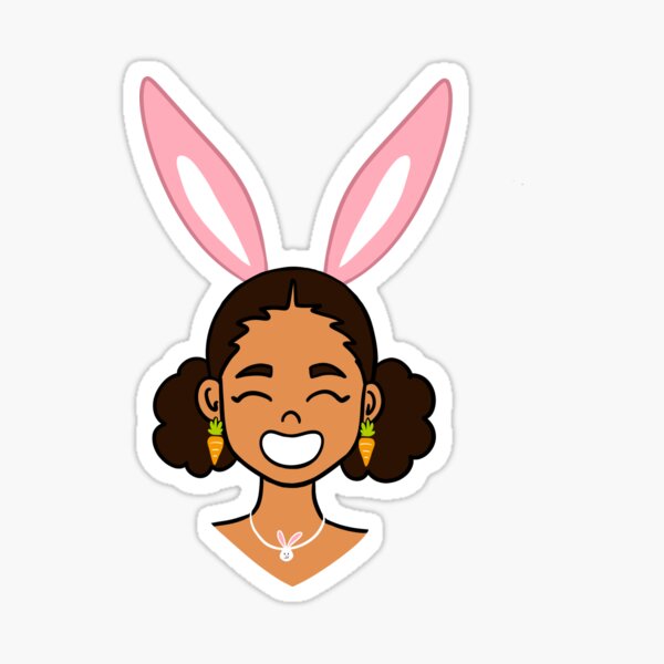 Fille lapin Sticker