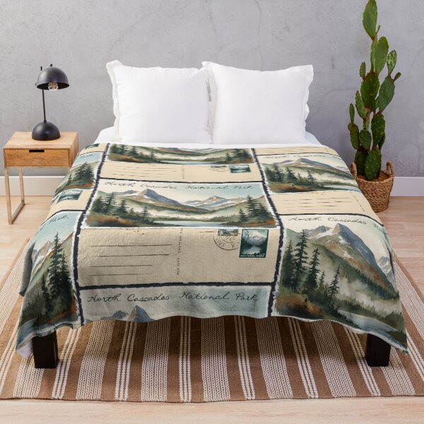Item preview, North Cascades National Park Postcard Vintage Retro Travel designed and sold by TravelPostcardGems.
