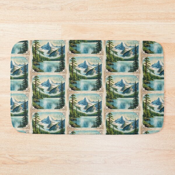 Item preview, Mount Rainier National Park Postcard Vintage Retro Travel designed and sold by TravelPostcardGems.