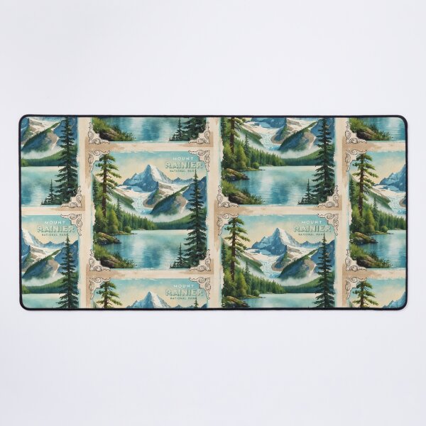 Item preview, Mount Rainier National Park Postcard Vintage Retro Travel designed and sold by TravelPostcardGems.