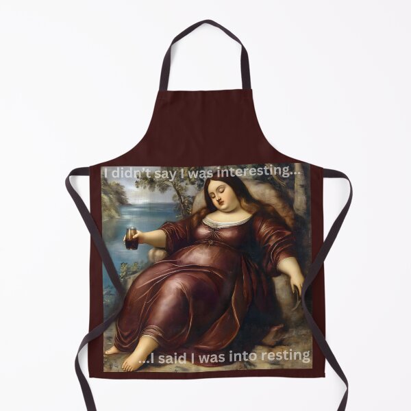 Item preview, Body Positive Resting Mona Lisa, Funny motivational quote. designed and sold by Shoot-The-Moon.