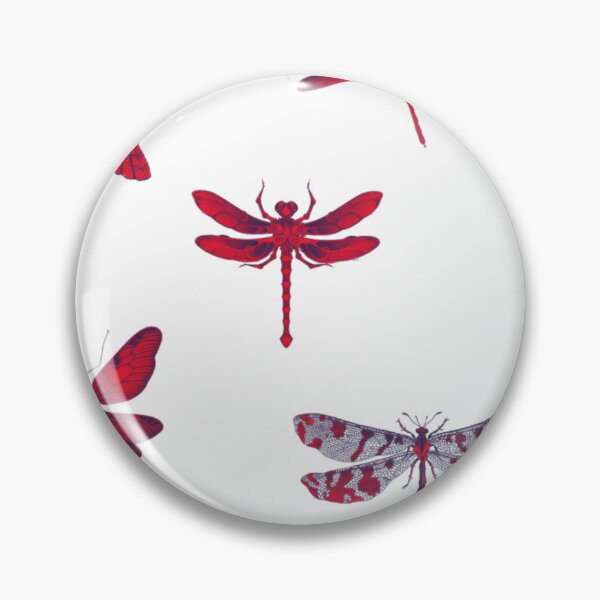 Item preview, redish colorful Dragon fly sticker golden designed and sold by WEShop23.