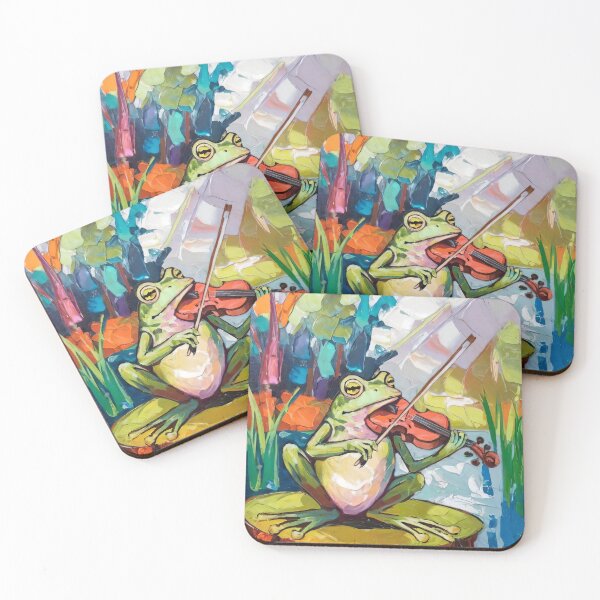 Item preview, Pond Symphony with the Fiddler Frog designed and sold by Delemore Art.