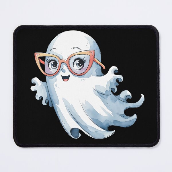 Item preview, Cool Watercolor Ghost with Sunglasses – Fun & Playful Design designed and sold by PixelCraftBD.