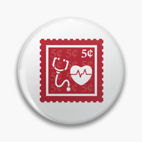 Item preview, Nursing | Cherry Red & White Stamps | College Medical Doctor Major | CNA Healthcare Worker Graduate School Class | RN Nurse Practitioner Job | University Degree Minor | StampHeed 002 designed and sold by StampHeed.