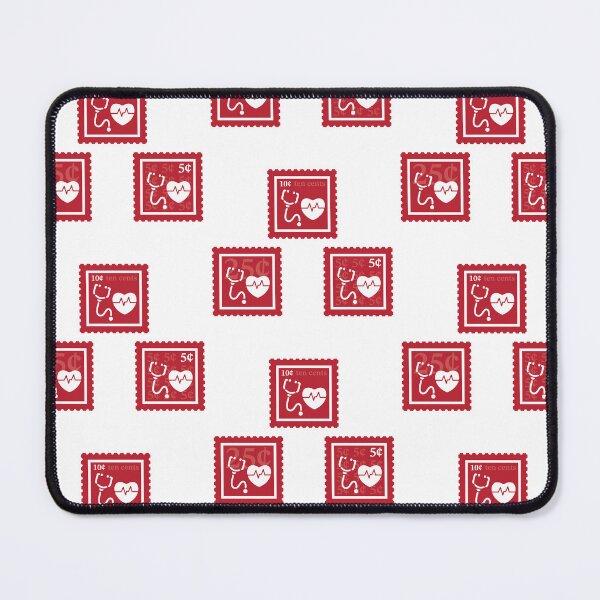 Item preview, Nursing | Cherry Red & White Stamps | College Medical Doctor Major | CNA Healthcare Worker Graduate School Class | RN Nurse Practitioner Job | University Degree Minor | StampHeed 002 designed and sold by StampHeed.