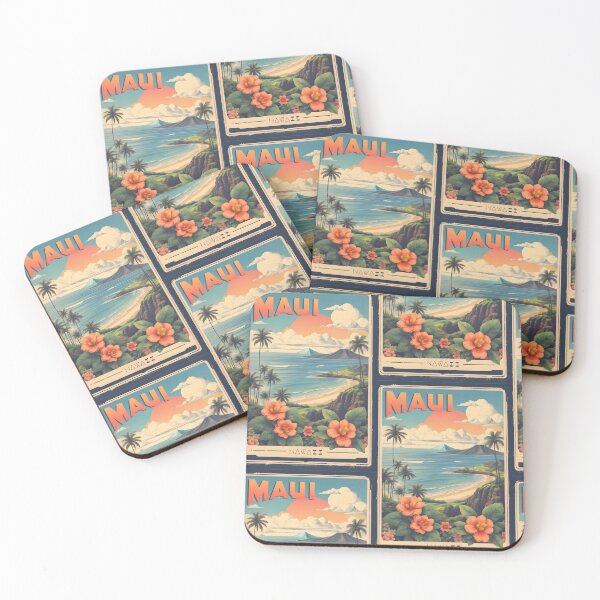Item preview, Maui Hawaï vintage travel poster designed and sold by KAY Artists.