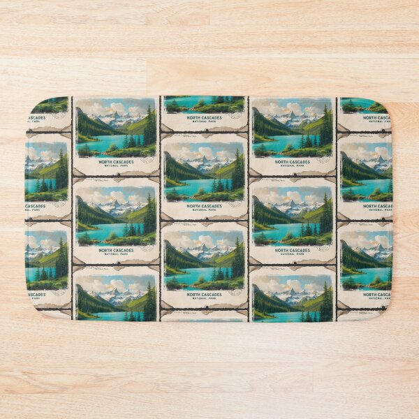Item preview, North Cascades National Park Postcard Vintage Retro Travel designed and sold by TravelPostcardGems.