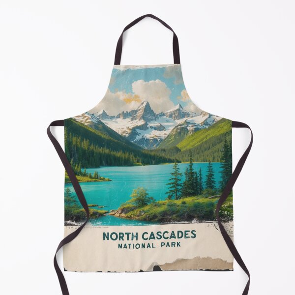 Item preview, North Cascades National Park Postcard Vintage Retro Travel designed and sold by TravelPostcardGems.