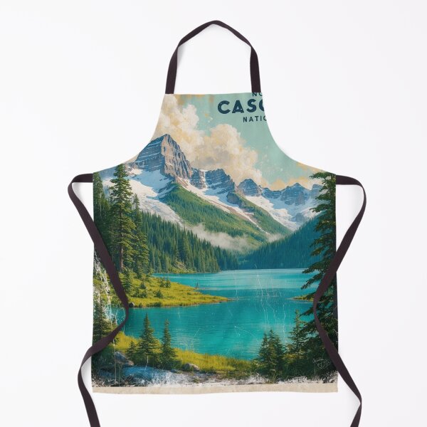 Item preview, North Cascades National Park Postcard Vintage Retro Travel designed and sold by TravelPostcardGems.