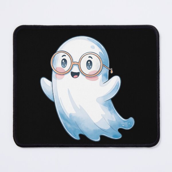 Item preview, Trendy Watercolor Ghost with Sunglasses – Cute & Stylish Art designed and sold by PixelCraftBD.