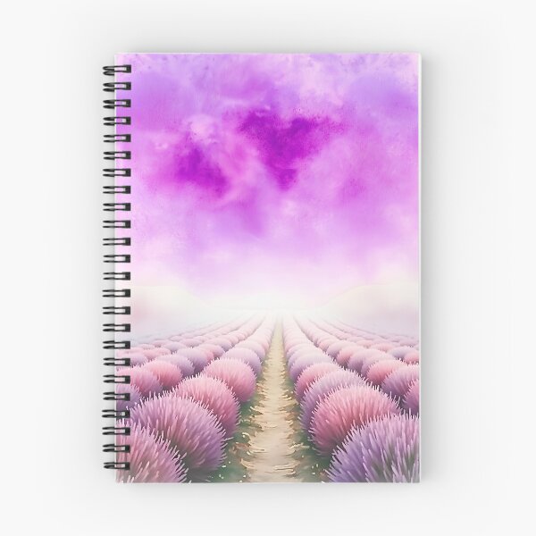 Item preview, Lavendel Field in Watercolour - @fluidwatercolor designed and sold by fluidwatercolor.